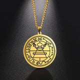 Solomon Necklace Magic Square Talisman Protection Wealth Amulet