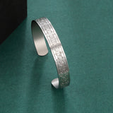Vintage Cross Bangle Faith Hope Love Amulet Bracelet Stainless Steel