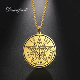 Vintage Tetragrammaton Pendant Necklaces Wahyeh Magical Blessed Amulet