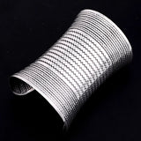 Bohemia Ethnic Vintage Wide Open Cuff Hand Bracelet Bangles For Womens Jewelry