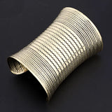 Bohemia Ethnic Vintage Wide Open Cuff Hand Bracelet Bangles For Womens Jewelry