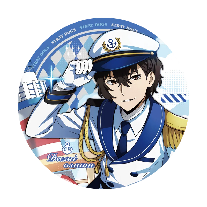 Dazai Osamu Enamel Pins Bungo Stray Dogs Brooch Initial Pendant Badges