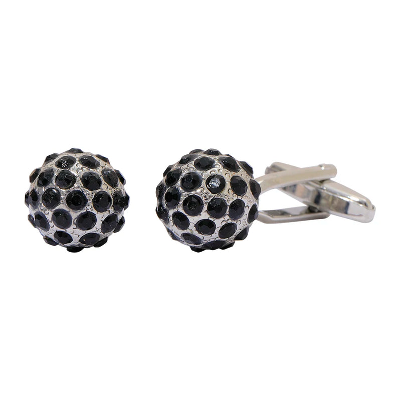 2 Pcs/Set Rhinestone Crystal Cufflinks for Mens Formal Anniversary Gift