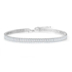 Crystal Tennis Choker Necklace Iced Out Zirconia Collar Short Chain