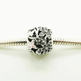 Daisy Fairy Crystal Charm Bracelet Beads 925 Silver