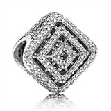 Geometric Radiance Bear's Paw Music Note Beads 925 Sterling Silver Charm