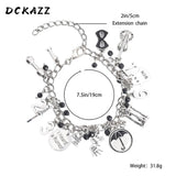 Umbrella Academy Charm Bracelet Guitar Ghost Pendant Women Bracelet
