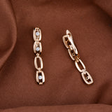 Innovative 525 Rose Drop Earrings Bar Cutout Reception Banquet Jewelry
