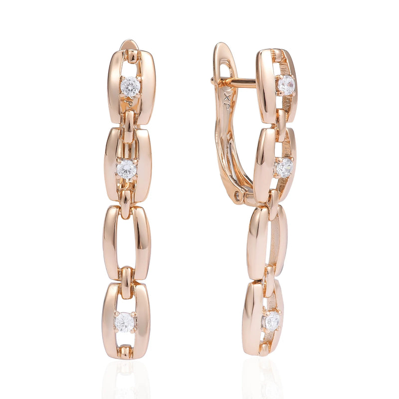 Innovative 525 Rose Drop Earrings Bar Cutout Reception Banquet Jewelry