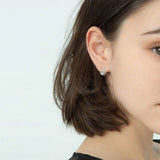 Owl Hoop Earrings Silver Plated Circle Earring Women Wedding Jewelry