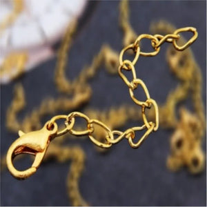 100pcs Gold Extender Extension Chain w/ Lobster Clasp for Necklace, Bracelet