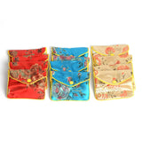 12Pcs Mixed Jewelry Bag Silk Purse Pouch Christmas Wedding Party Gift Bags
