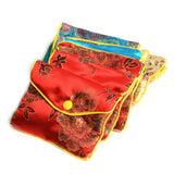 12Pcs Mixed Jewelry Bag Silk Purse Pouch Christmas Wedding Party Gift Bags