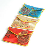 12Pcs Mixed Jewelry Bag Silk Purse Pouch Christmas Wedding Party Gift Bags