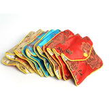 12Pcs Mixed Jewelry Bag Silk Purse Pouch Christmas Wedding Party Gift Bags
