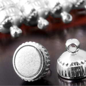 DIY 8mm 50pcs Silver Plated Magnetic Clasps for Bracelets Necklaces