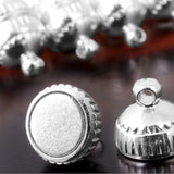 DIY 8mm 50pcs Silver Plated Magnetic Clasps for Bracelets Necklaces
