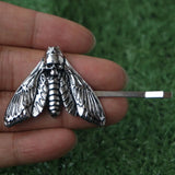 Death Moth Head Skull Hairpin Sanlan Jewelry Goth