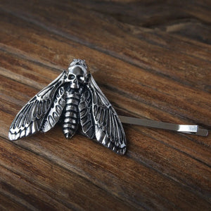 Death Moth Head Skull Hairpin Sanlan Jewelry Goth