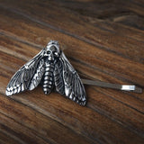 Death Moth Head Skull Hairpin Sanlan Jewelry Goth