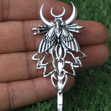 Death Moth Head Skull Hairpin Sanlan Jewelry Goth