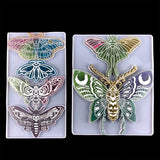 Death Moth Wall Hanging Epoxy Mould Large Insect Silicone Molds for Resin Decor