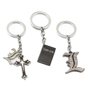 Death Note Keychain Anime Key Chain Book Key Ring Holder Pendant Chaveiro