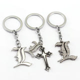 Death Note Keychain Anime Key Chain Book Key Ring Holder Pendant Chaveiro