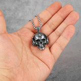 Death Rock Headphone Skull Stainless Steel Men Necklaces Pendant