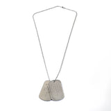 Military Army Engraved Name ID Tags Pendant Keychain