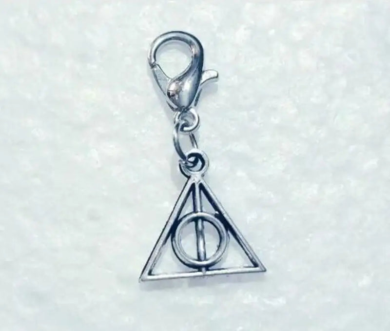 Deathly Hallows Pendant Charms with Lobster Clasp, 30pcs