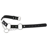 Leather Choker Women Punk Rock Metal Chocker Buckle Collar Necklace