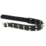 Spiked Leather Choker Collar For Girl Goth Necklace Punk Chocker Egirl