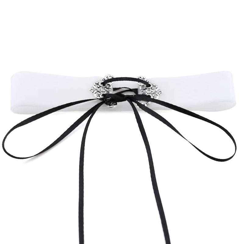Flannelette Choker Punk Style Necklace for Women