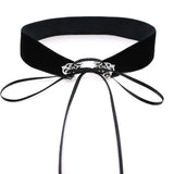 Flannelette Choker Punk Style Necklace for Women