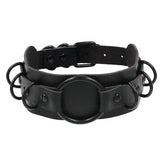 Gothic PU Leather Spike Rivet Choker Necklace