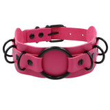 Gothic PU Leather Spike Rivet Choker Necklace