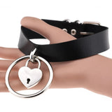 Heart Goth Choker Necklace Punk Statement Jewelry