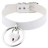 Heart Goth Choker Necklace Punk Statement Jewelry