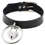 Heart Goth Choker Necklace Punk Statement Jewelry