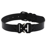 Clavicle Necktie Choker Necklace PU Leather Spike Neck Buckle Collar