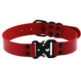 Clavicle Necktie Choker Necklace PU Leather Spike Neck Buckle Collar
