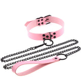 Sexy Rivet Dark Punk Gothic PU Leather Traction Rope Chain Necklace