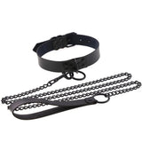 Sexy Rivet Dark Punk Gothic PU Leather Traction Rope Chain Necklace