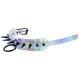 Gothic Rivets Spike Laser Hologram PU Leather Choker Necklace
