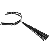 Harajuku Punk Tassel Rivet Choker Leather Torques Necklace Women