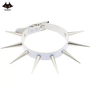 Spike Choker Punk Collar Rivets Studded Chocker Necklace Goth Jewelry