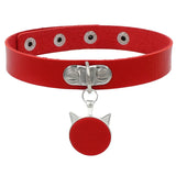 Gothic Cross Pendant Choker Necklace for Anime Lovers