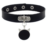 Gothic Cross Pendant Choker Necklace for Anime Lovers