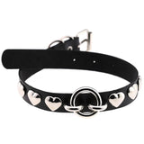 Gothic Heart Spike Choker Collar Chain Necklace